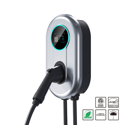 Tip 1 EV Şarj Cihazı 40A Şarj İstasyonu 9.6KW Wallbox Level2 LCD Ekranlı Elektrikli Araç Şarj Cihazı
