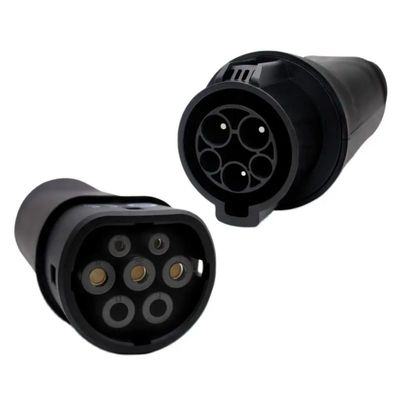 Elektrikli Araç SAE J1772 Type1 - Type2EV Şarj Konnektörü, AC EV Şarj Adaptörü 22KW