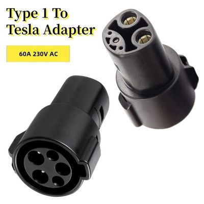 60A Elektrikli Araç Supercharger Adaptörü AC Konektörü Tip1 Tesla EV Araç Adaptörü J1772 TPC'ye