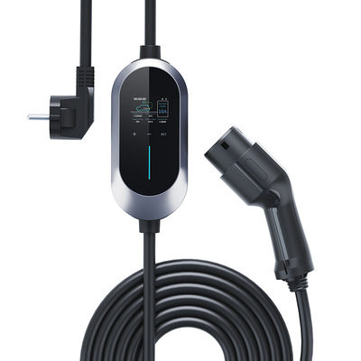 16A 3.84kw EV Araç Şarj Cihazı Tip 2 AC 230V SEVİYE 2 Seyahat Taşınabilir Şarj Cihazı 5m Kablo