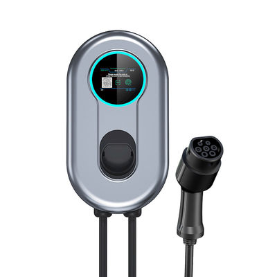 Type2 EV Şarj İstasyonu 8-32A Ayarlanabilir 1 Fazlı Wallbox AC EV Şarj Cihazı 7.4m Kablo